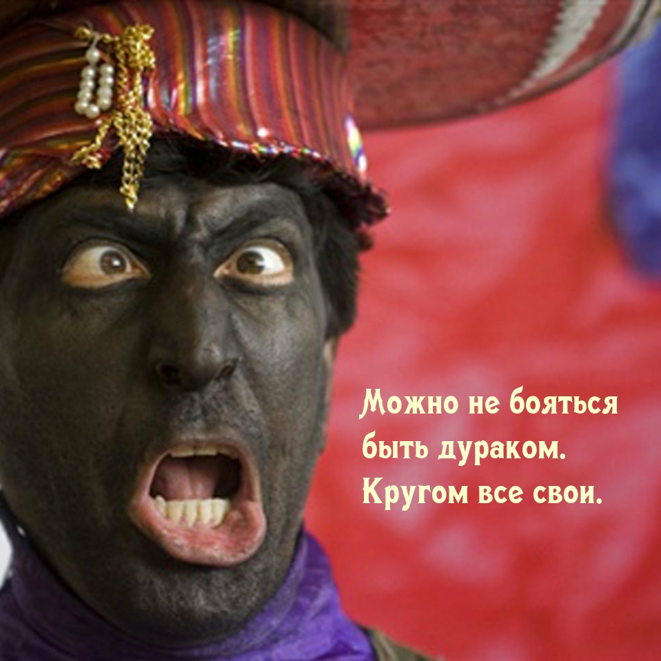 Можно не бояться быть дураком. Кругом все свои.