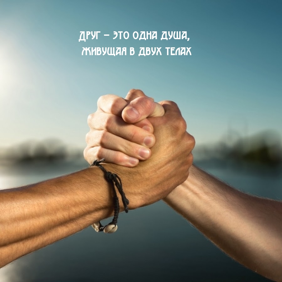Друг – это одна душа, живущая в двух телах