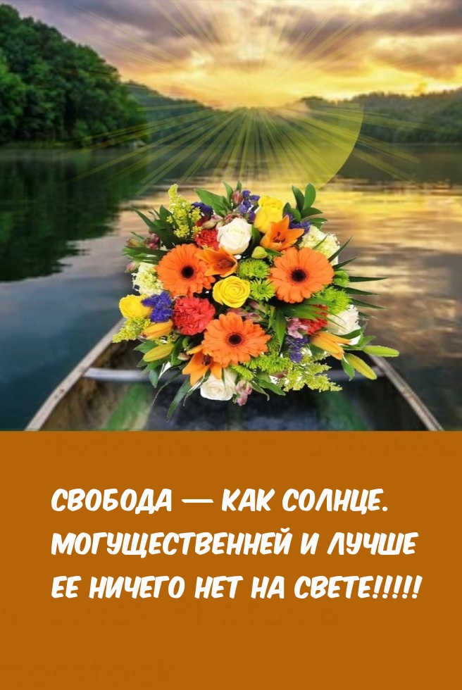 Свобода — как солнце. Могущественней ее ничего нет на свете!