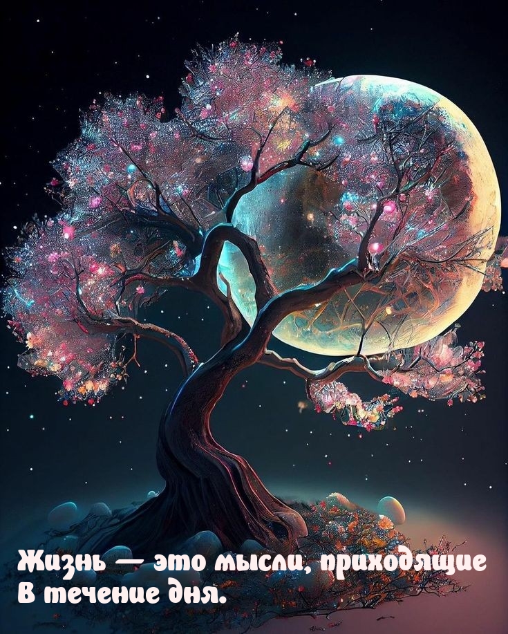 Жизнь — это мысли, приходящие в течение дня.