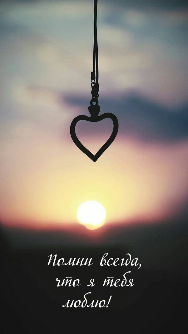 Помни всегда, что я тебя люблю!