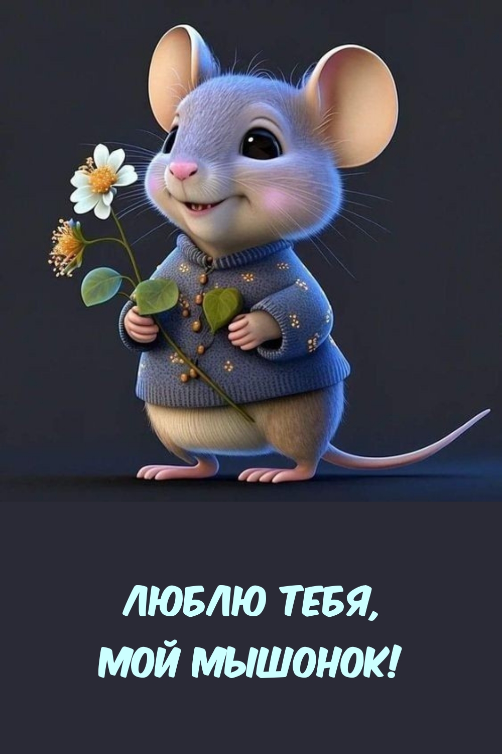 Люблю тебя, Мой Мышонок!