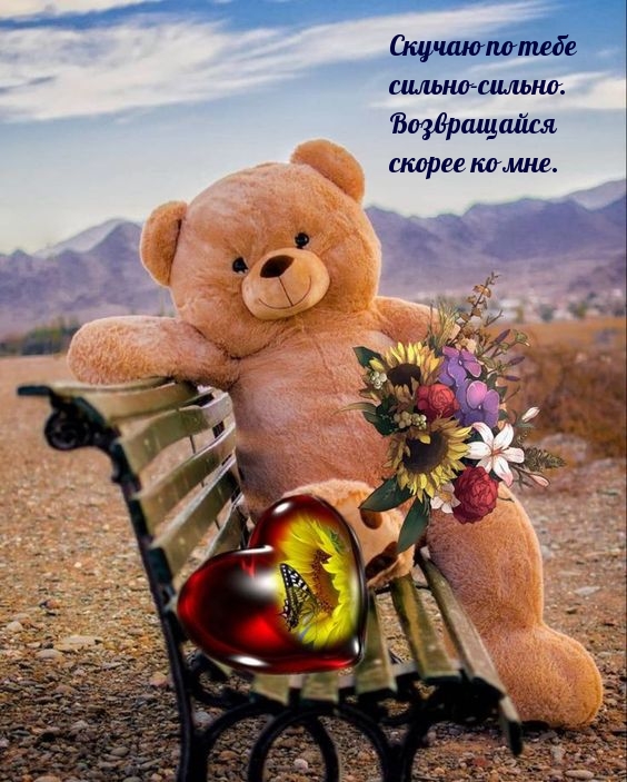 Скучаю по тебе сильно-сильно. Возвращайся скорее ко мне.