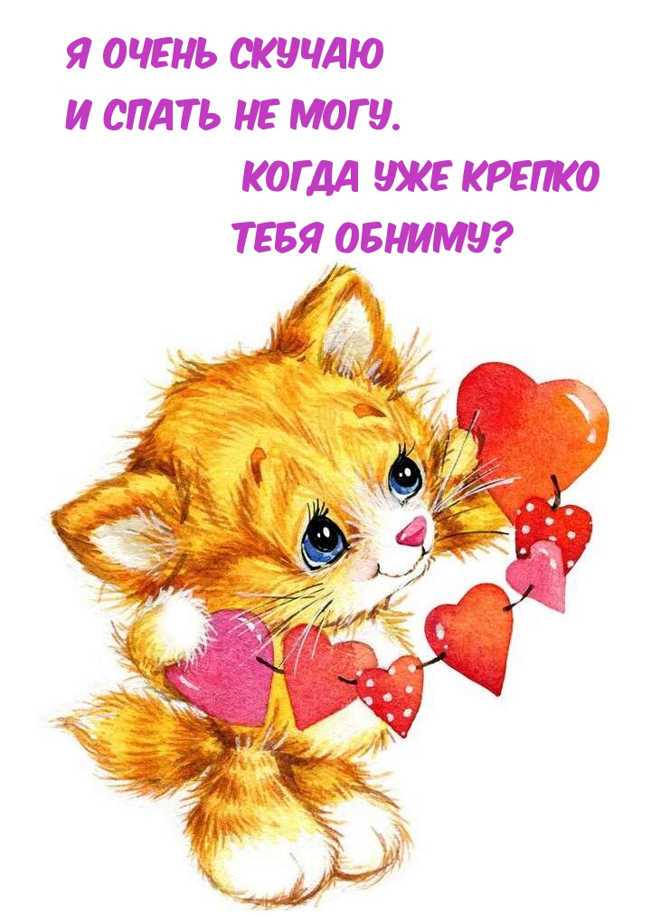 Я очень скучаю И спать не могу. Когда уже крепко Тебя обниму?