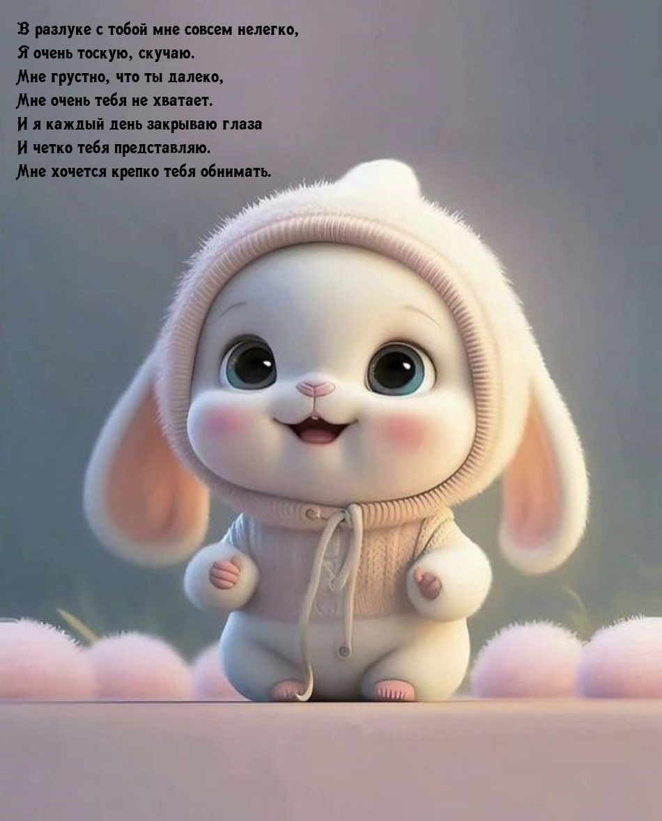 В разлуке с тобой мне совсем нелегко, я очень тоскую, скучаю