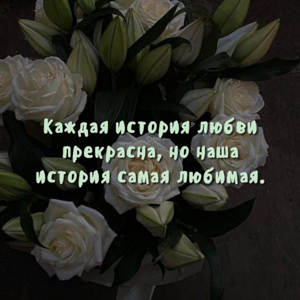 Каждая история любви прекрасна, но наша история самая любимая.