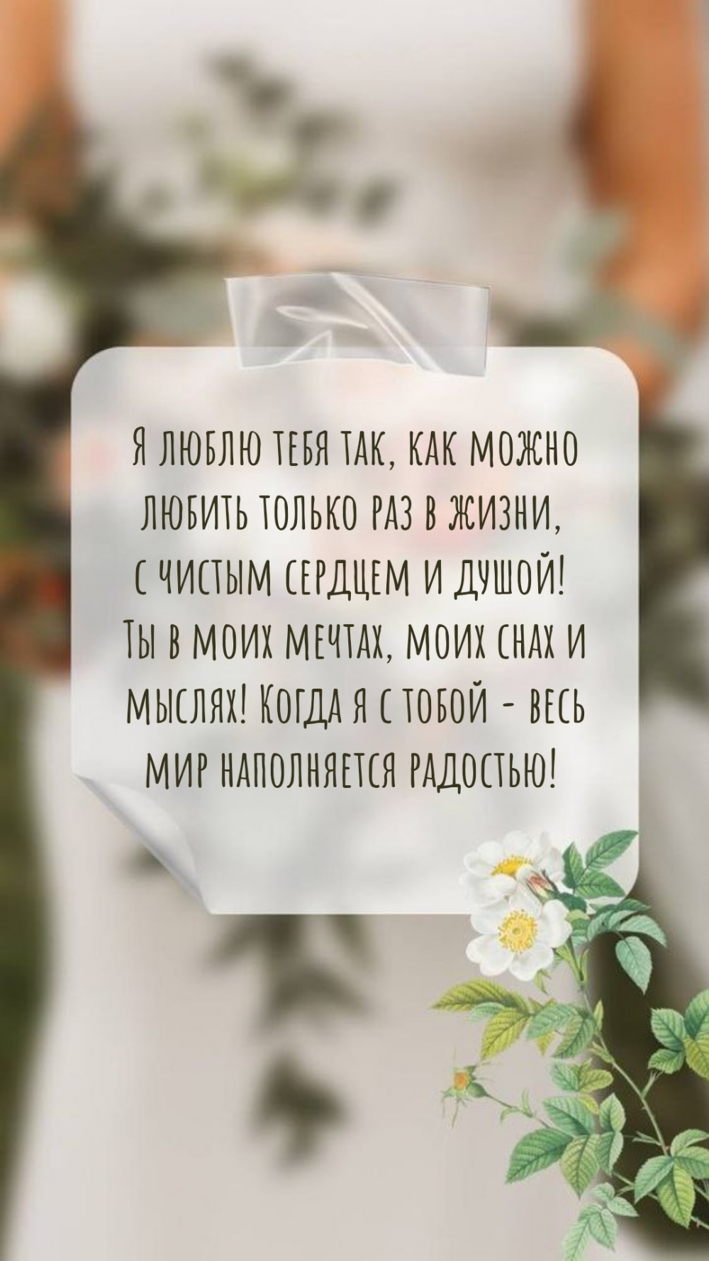 Когда я с тобой — весь мир наполняется радостью!