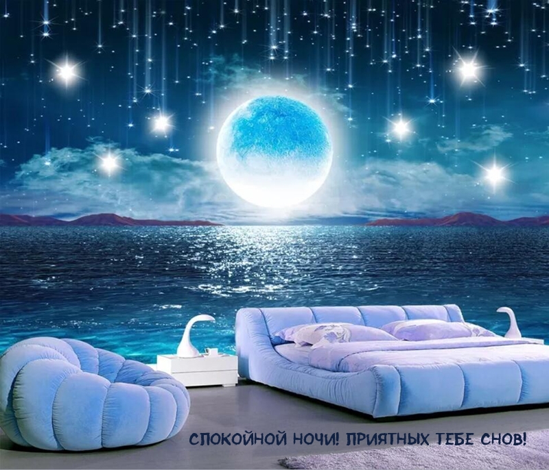 Спокойной ночи! Приятных тебе снов!