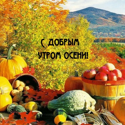 С добрым утром осени!