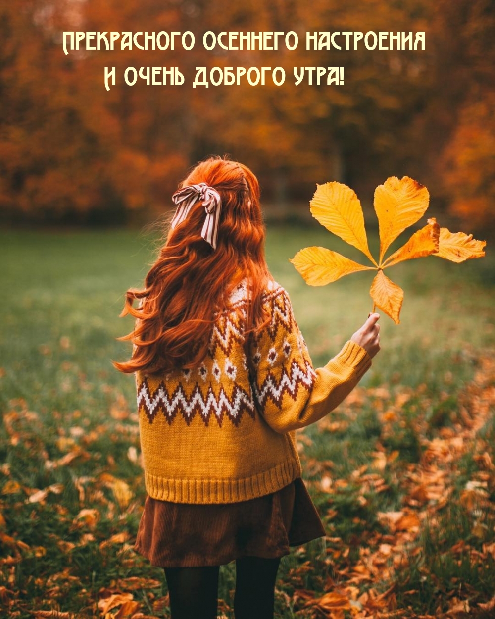 Прекрасного осеннего настроения и очень доброго утра!