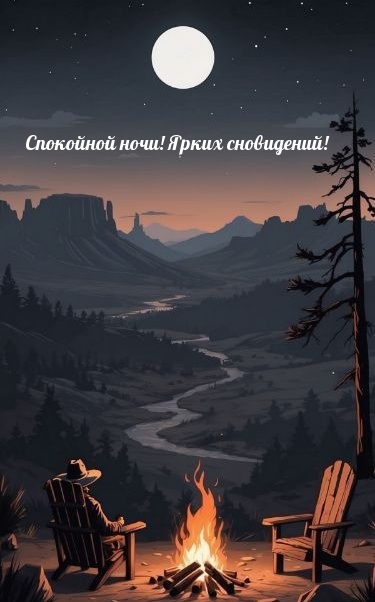 Спокойной ночи! Ярких сновидений!