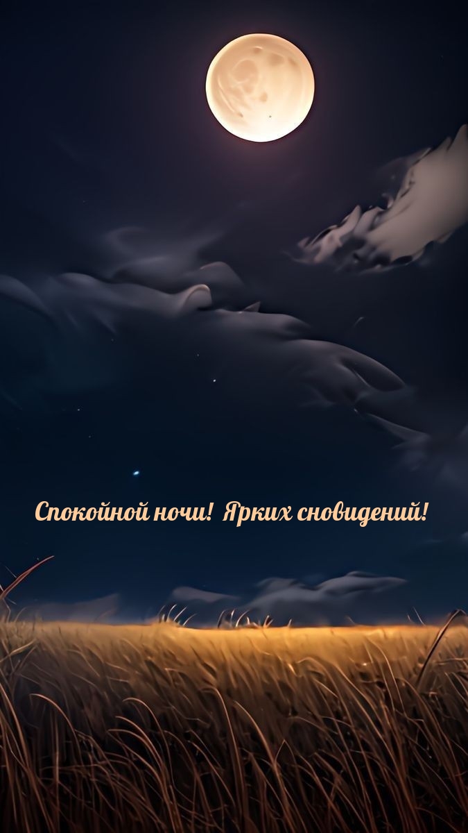 Спокойной ночи! Ярких сновидений!