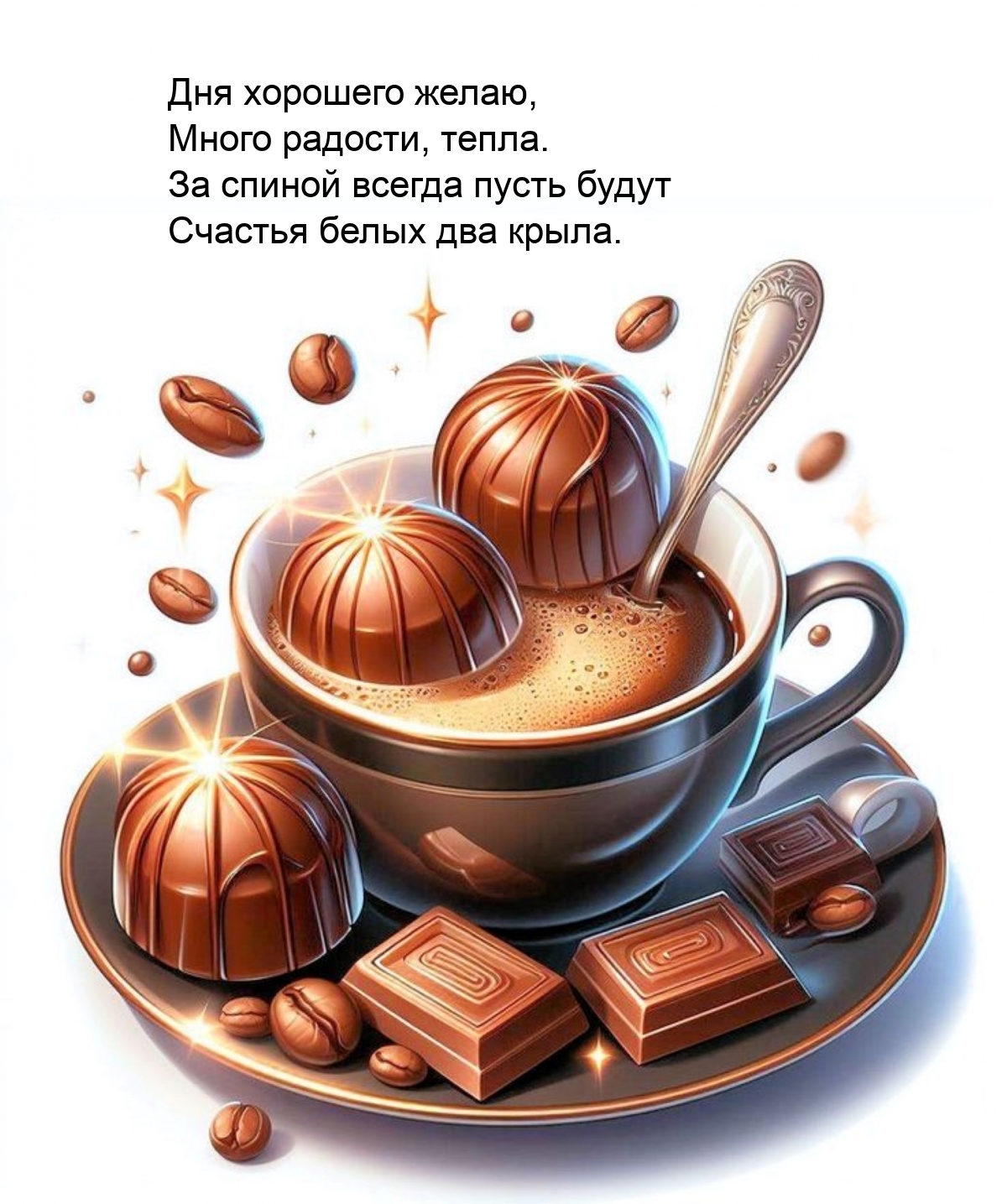 Дня хорошего желаю, много радости, тепла.