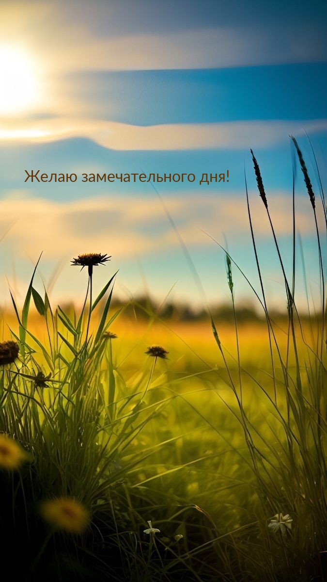 Желаю замечательного дня!