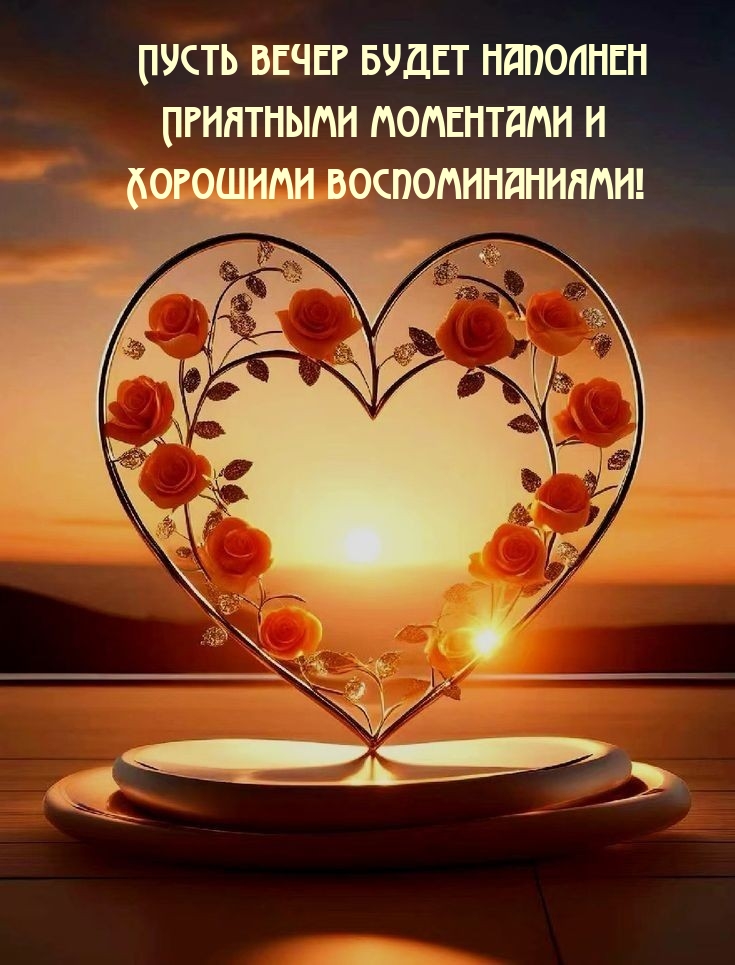 Пусть вечер будет наполнен приятными моментами