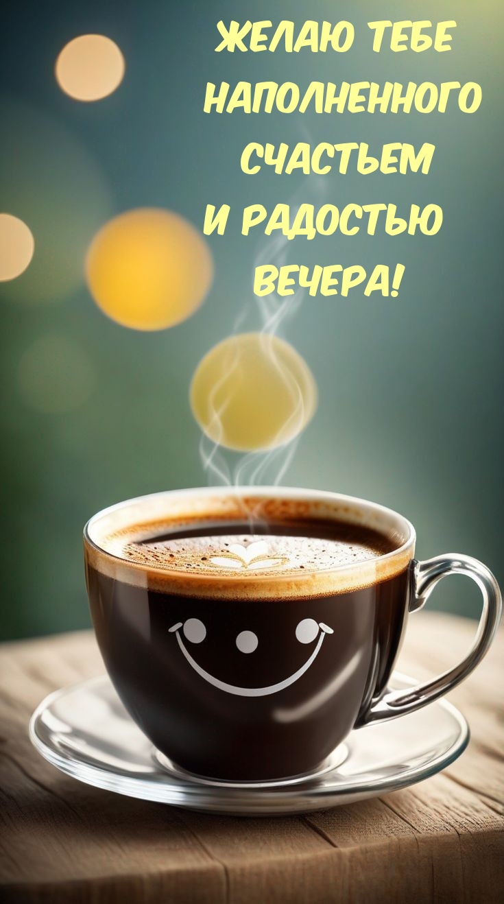 Желаю тебе наполненного счастьем и радостью вечера!