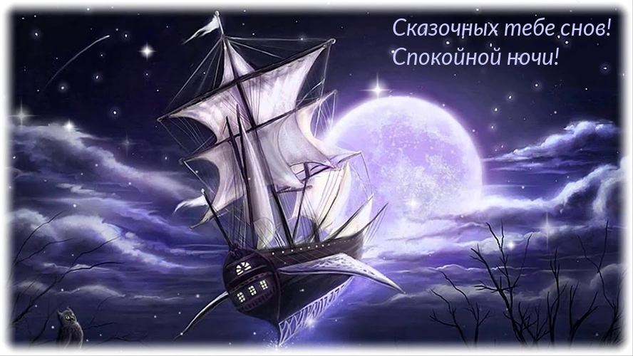 Сказочных тебе снов! Спокойной ночи!