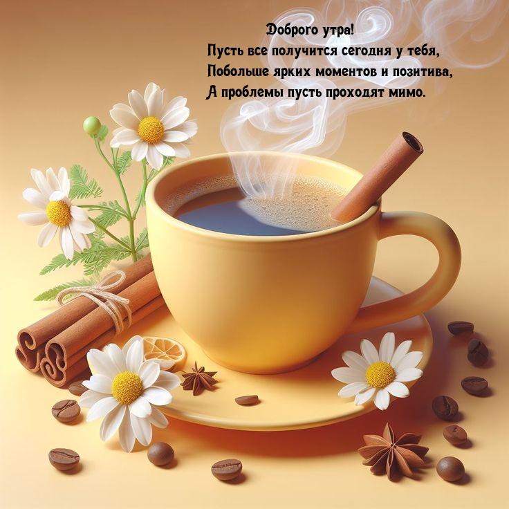 Доброго утра! Пусть все получится сегодня у тебя