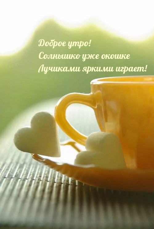Доброе утро! Солнышко уже окошке!