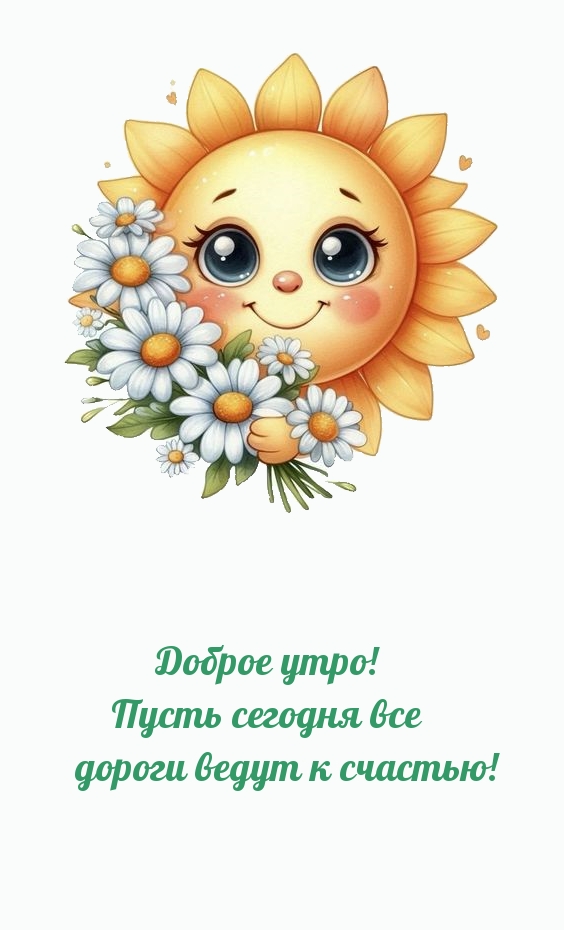 Доброе утро! Пусть сегодня все дороги ведут к счастью!
