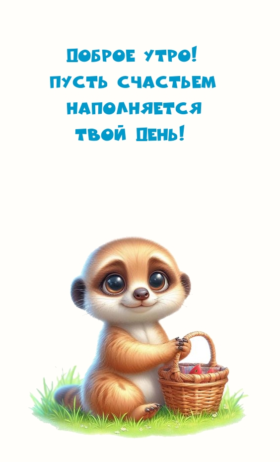 Доброе утро! Пусть счастьем наполняется твой день!