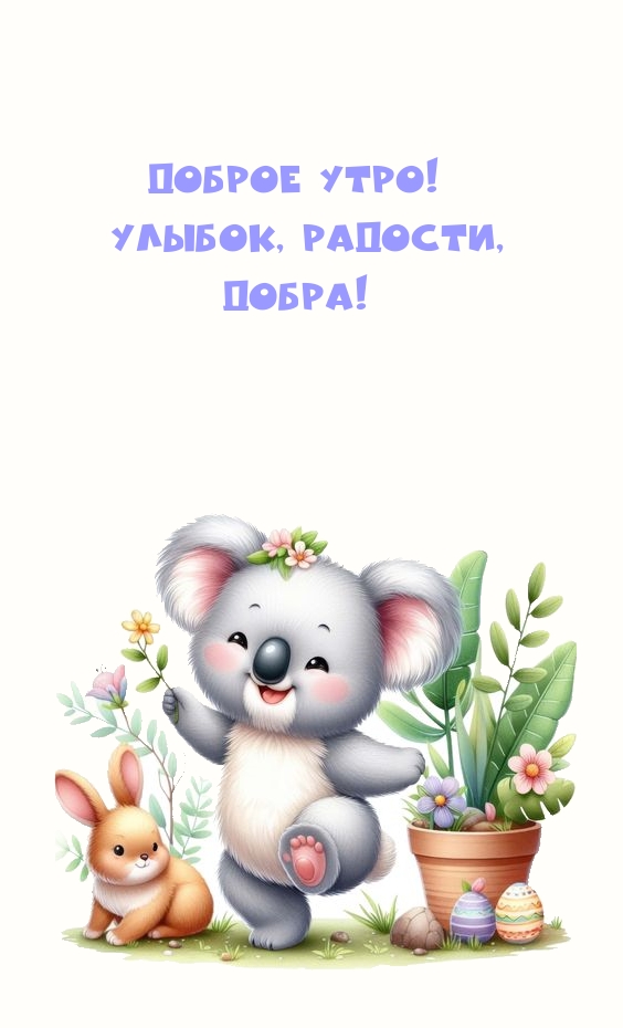 Доброе утро! Улыбок, радости, добра!