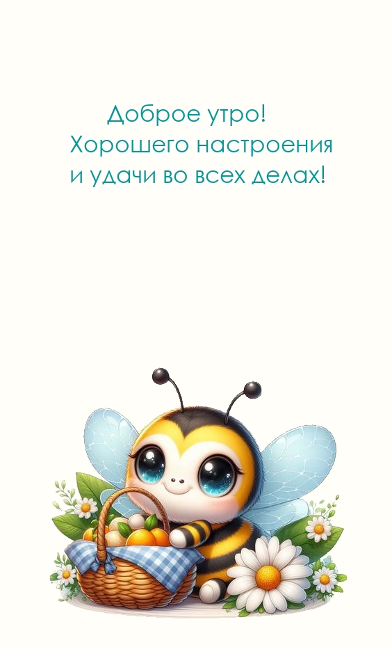 Доброе утро! Хорошего настроения и удачи во всех делах!