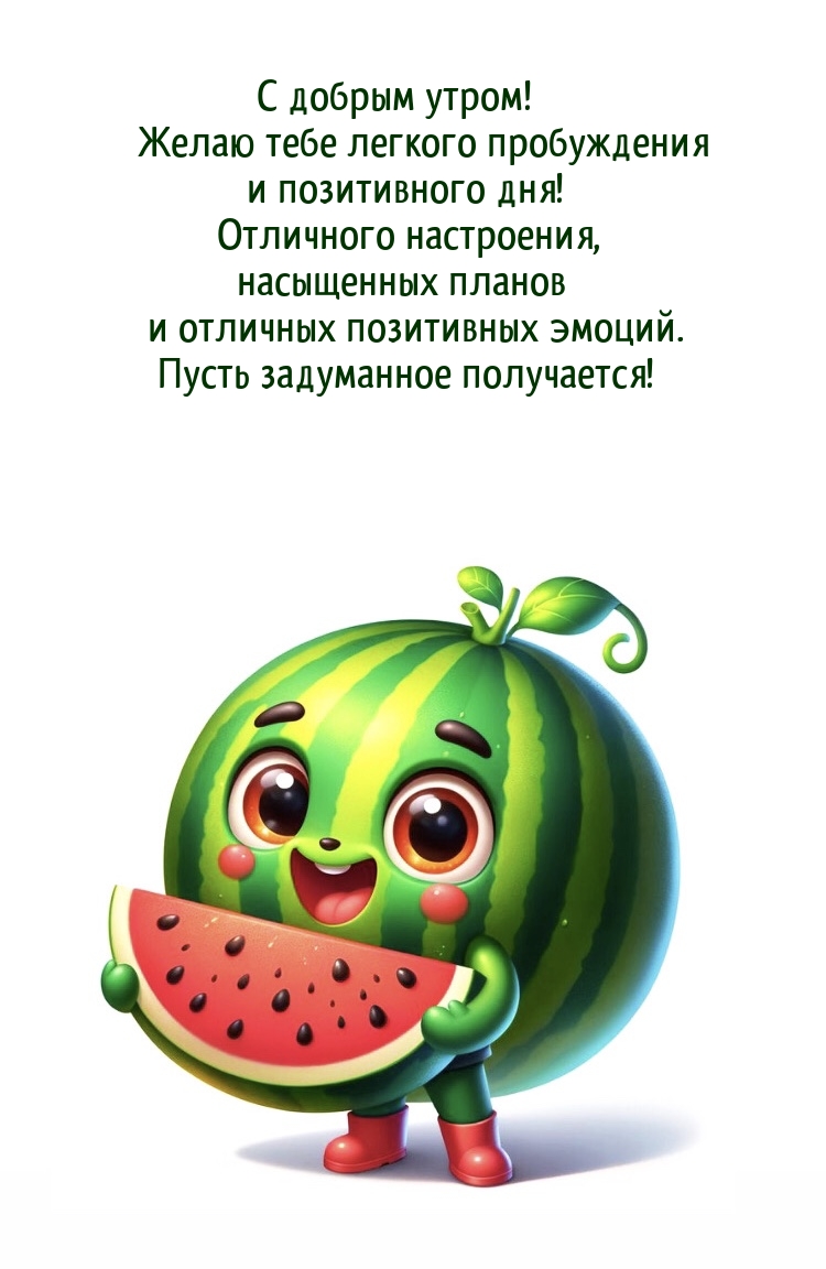 С добрым утром! Желаю легкого пробуждения и позитивного дня!
