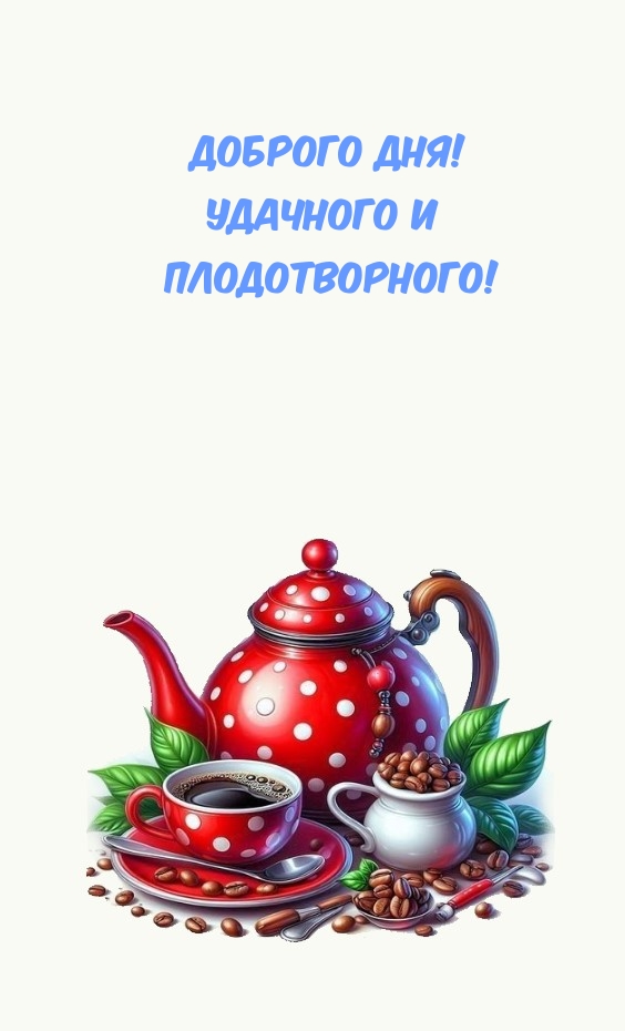 Доброго дня! Удачного и плодотворного!