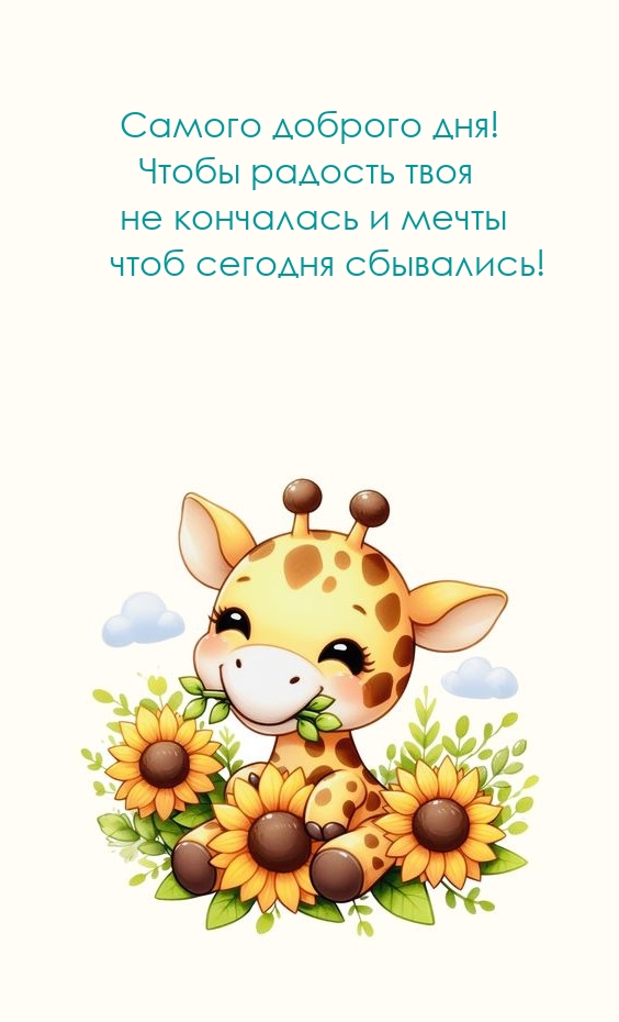 Чтобы радость твоя не кончалась и мечты чтоб сегодня сбывались!