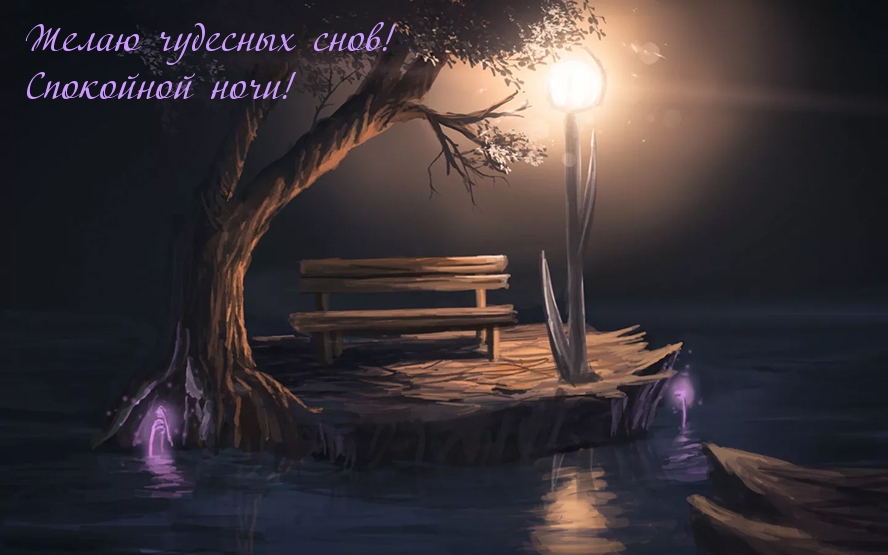 Желаю чудесных снов! Спокойной ночи!