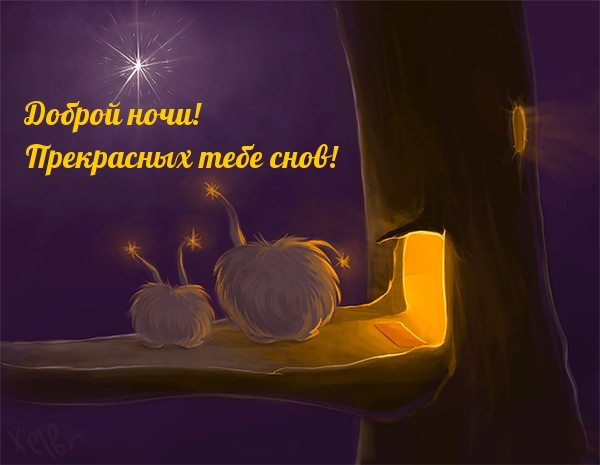 Доброй ночи! Прекрасных тебе снов!