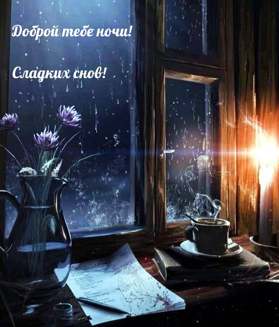 Доброй тебе ночи! Сладких снов!