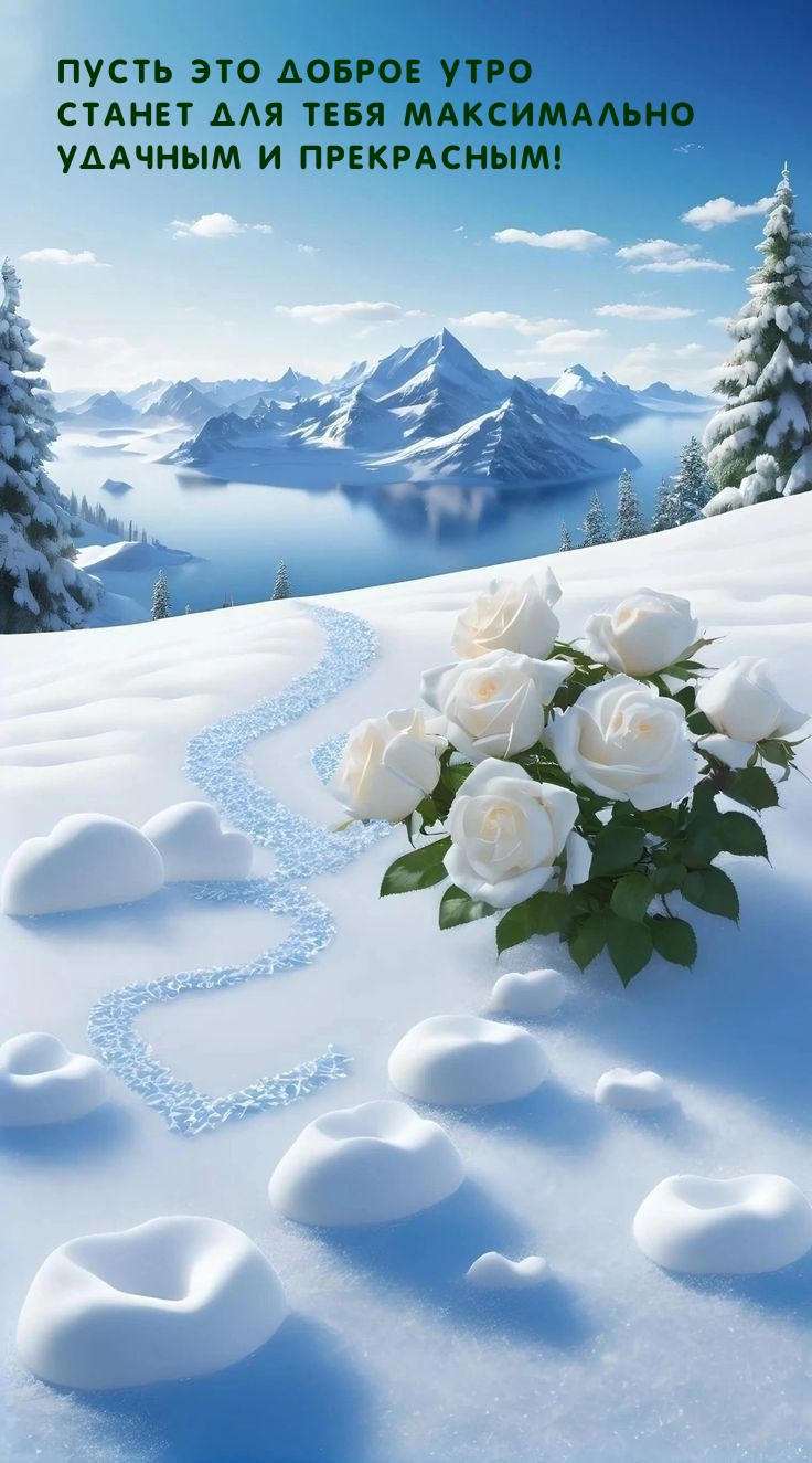 Пусть это доброе утро станет для тебя удачным и прекрасным!