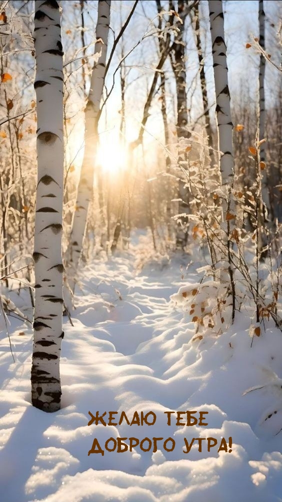 Желаю тебе доброго утра!