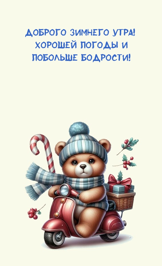 Доброго зимнего утра! Хорошей погоды и побольше бодрости!