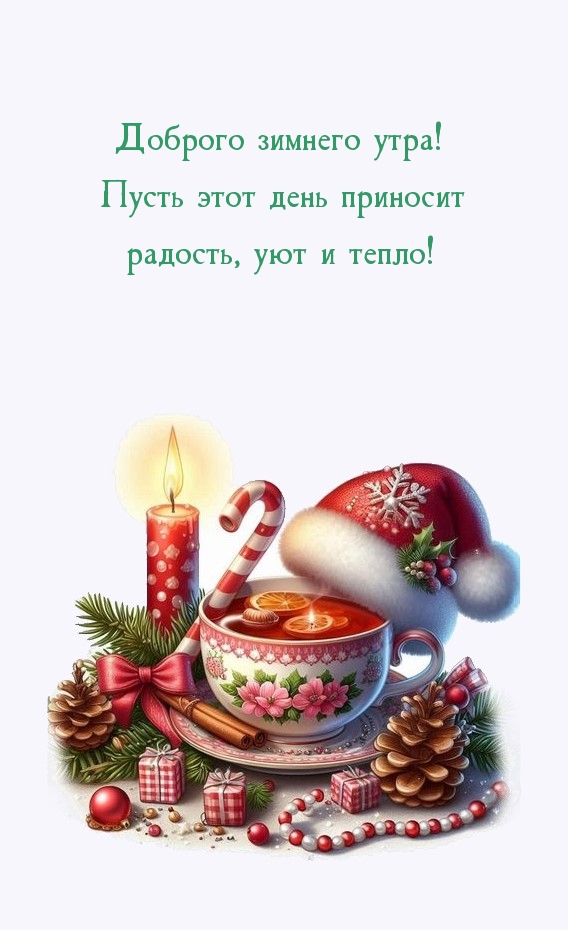 Доброго зимнего утра! Пусть этот день приносит радость, уют и тепло!