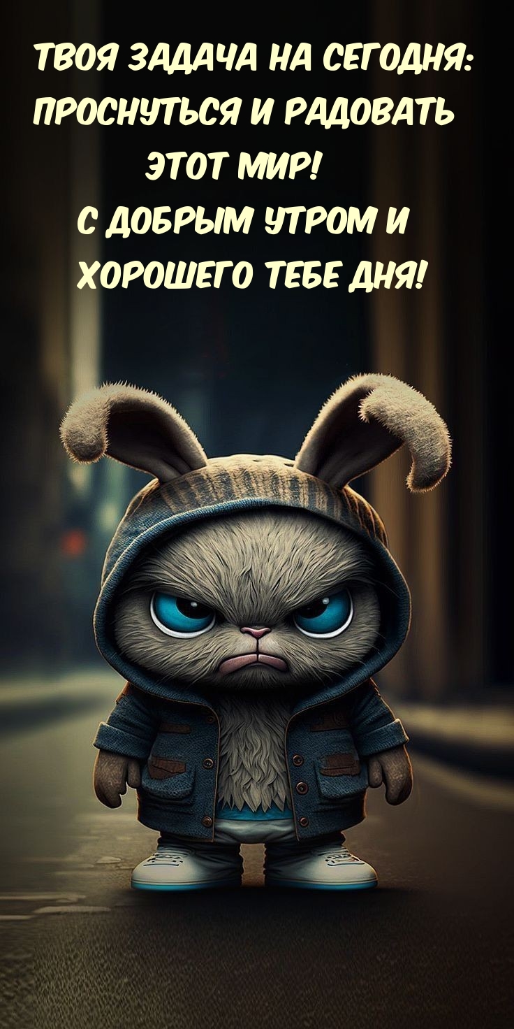 С Добрым утром и хорошего тебе дня!
