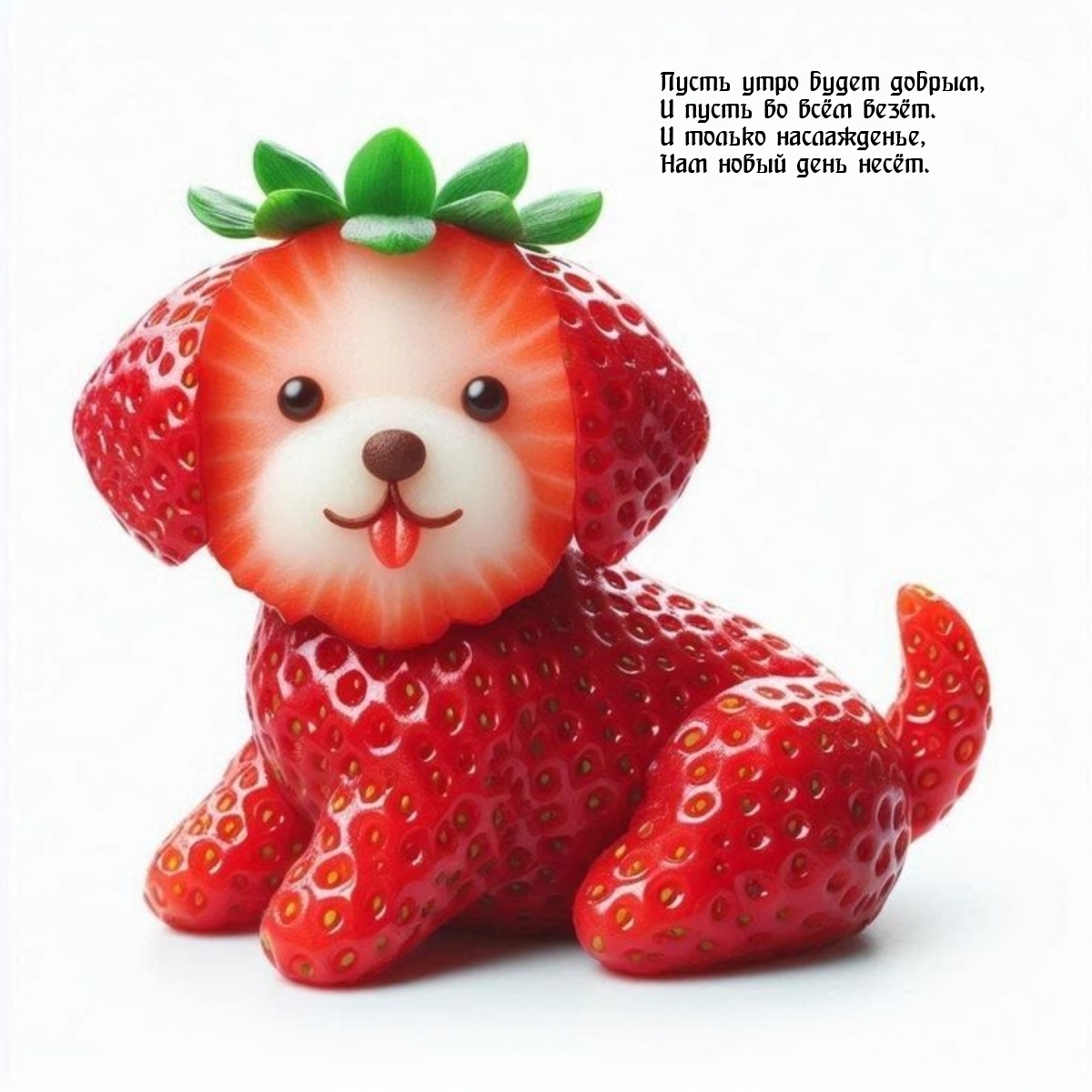 Пусть утро будет добрым, и пусть во всём везёт.