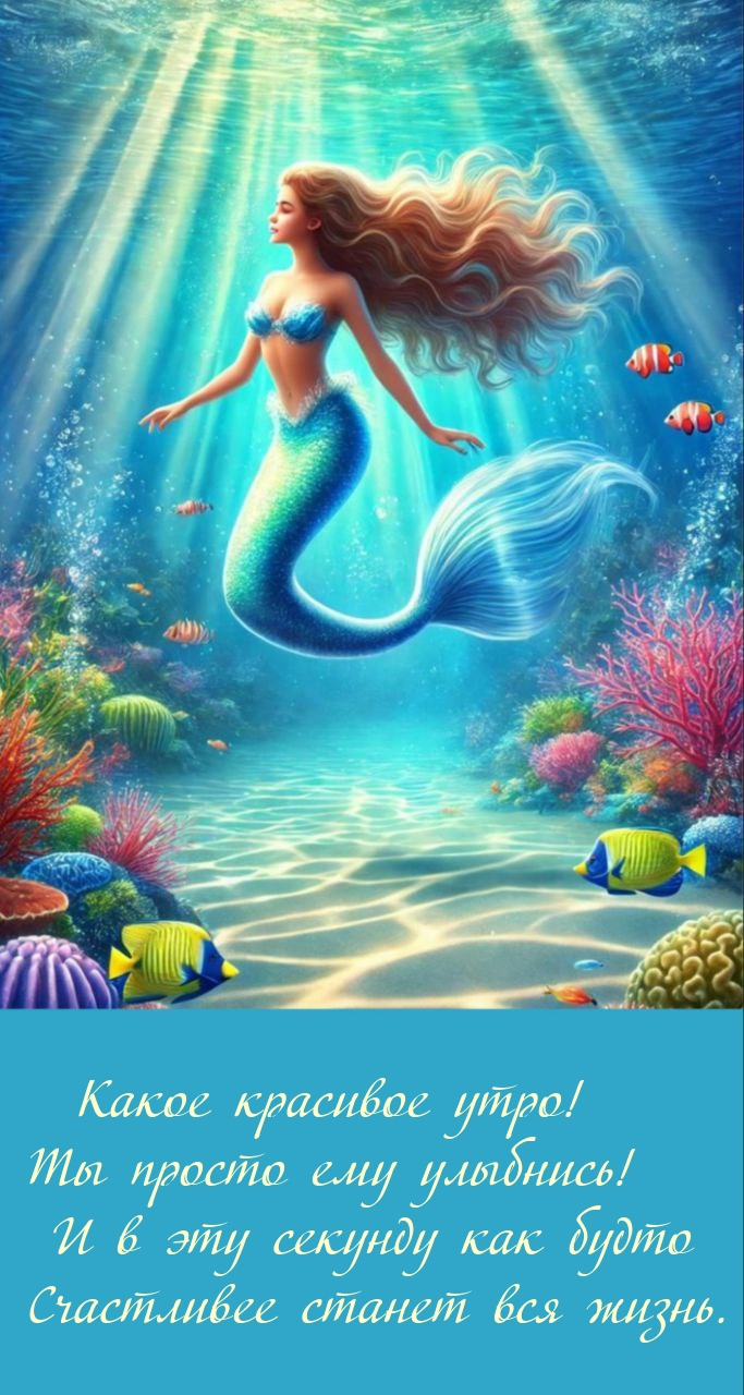 Какое красивое утро! Ты просто ему улыбнись!