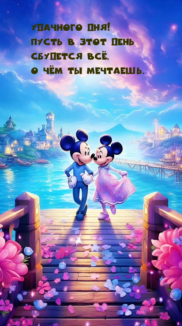 Удачного дня! Пусть в этот день сбудется всё, о чём ты мечтаешь.