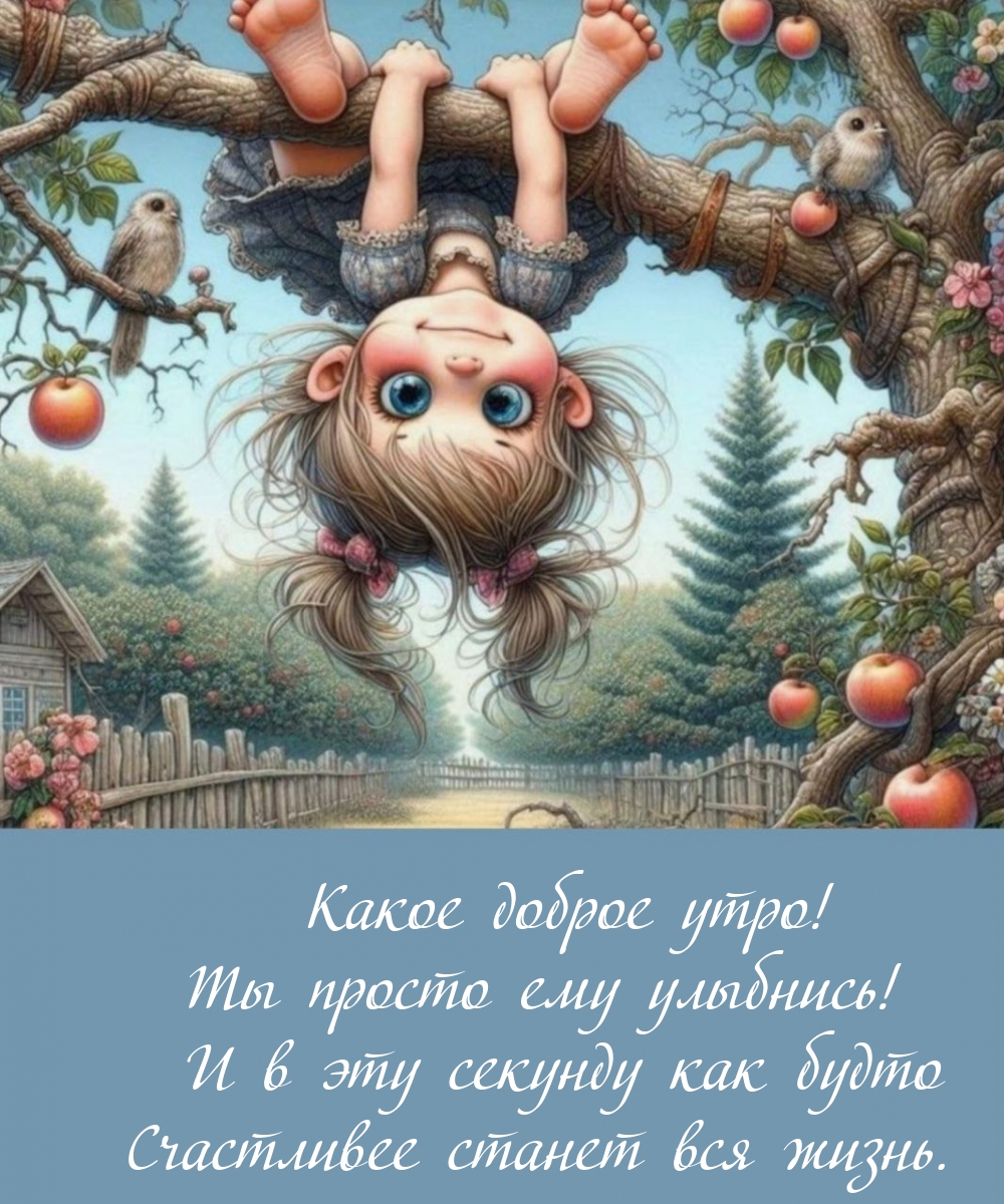 Какое доброе утро! Ты просто ему улыбнись!
