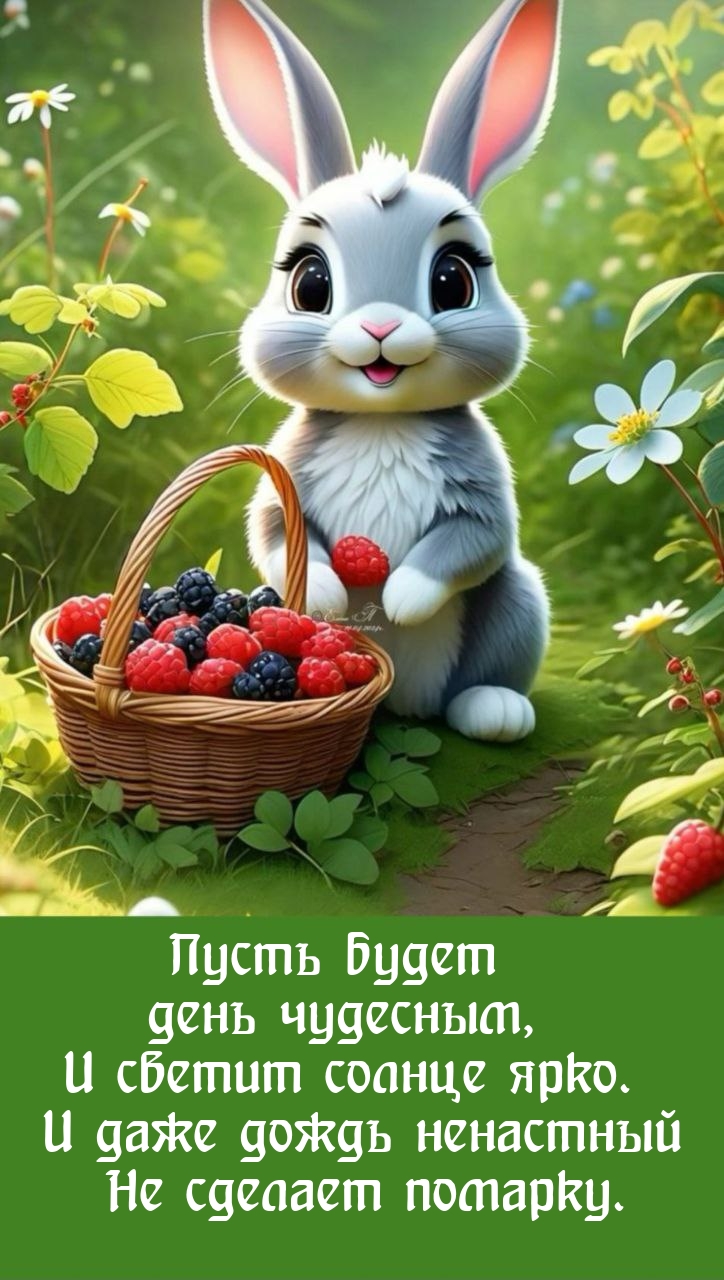 Пусть будет день чудесным, и светит солнце ярко.