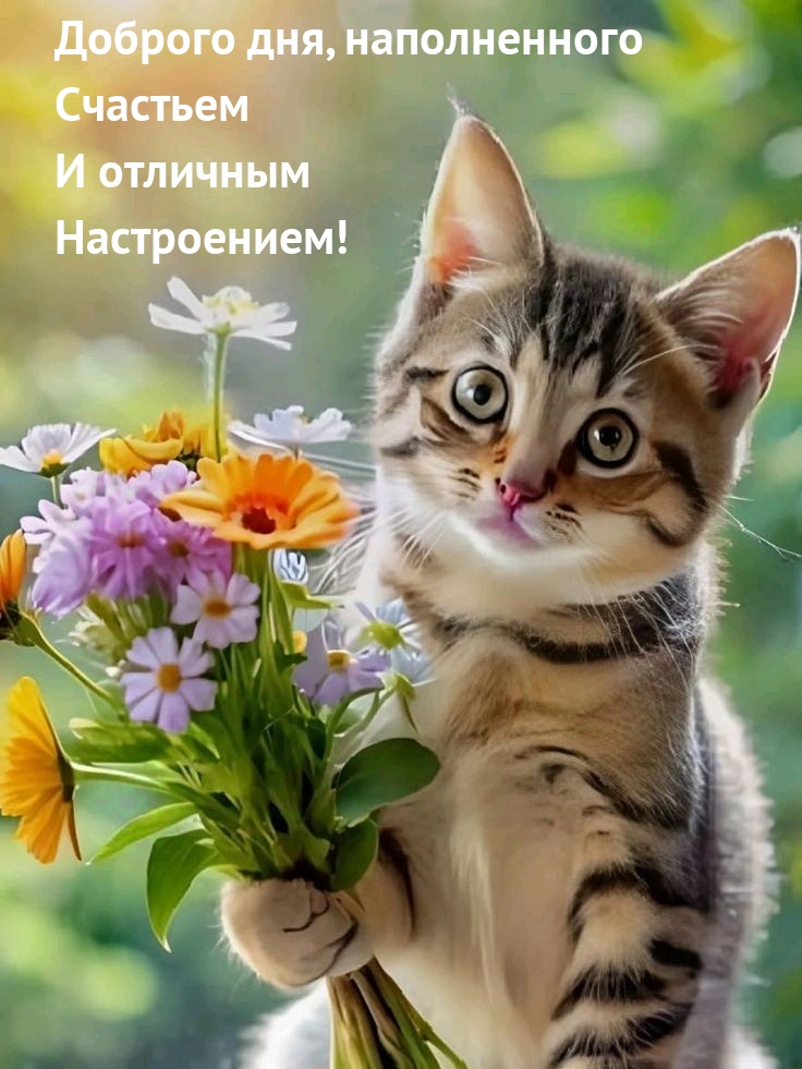 Доброго дня, наполненного счастьем и отличным настроением!