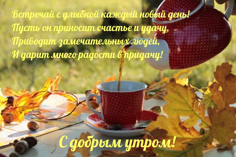 С добрым утром! Встречай с улыбкой каждый новый день!