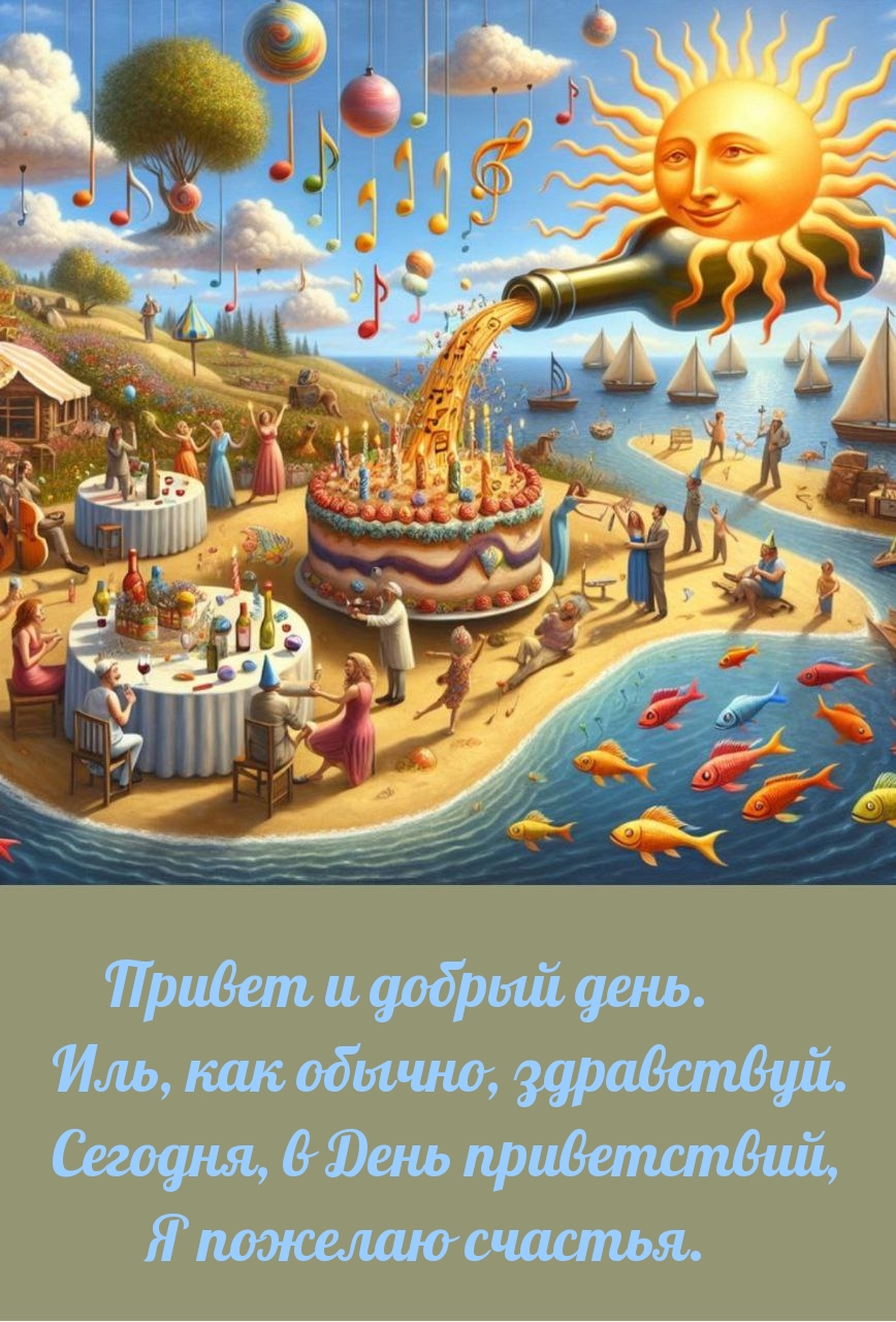 Привет и добрый день. Иль, как обычно, здравствуй.