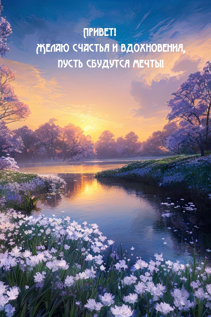 Привет! Желаю счастья и вдохновения