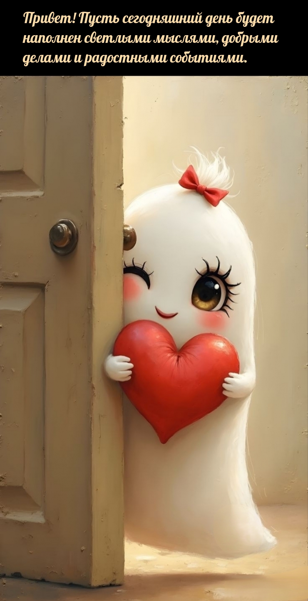 Привет! Пусть день будет наполнен светлыми мыслями, добрыми