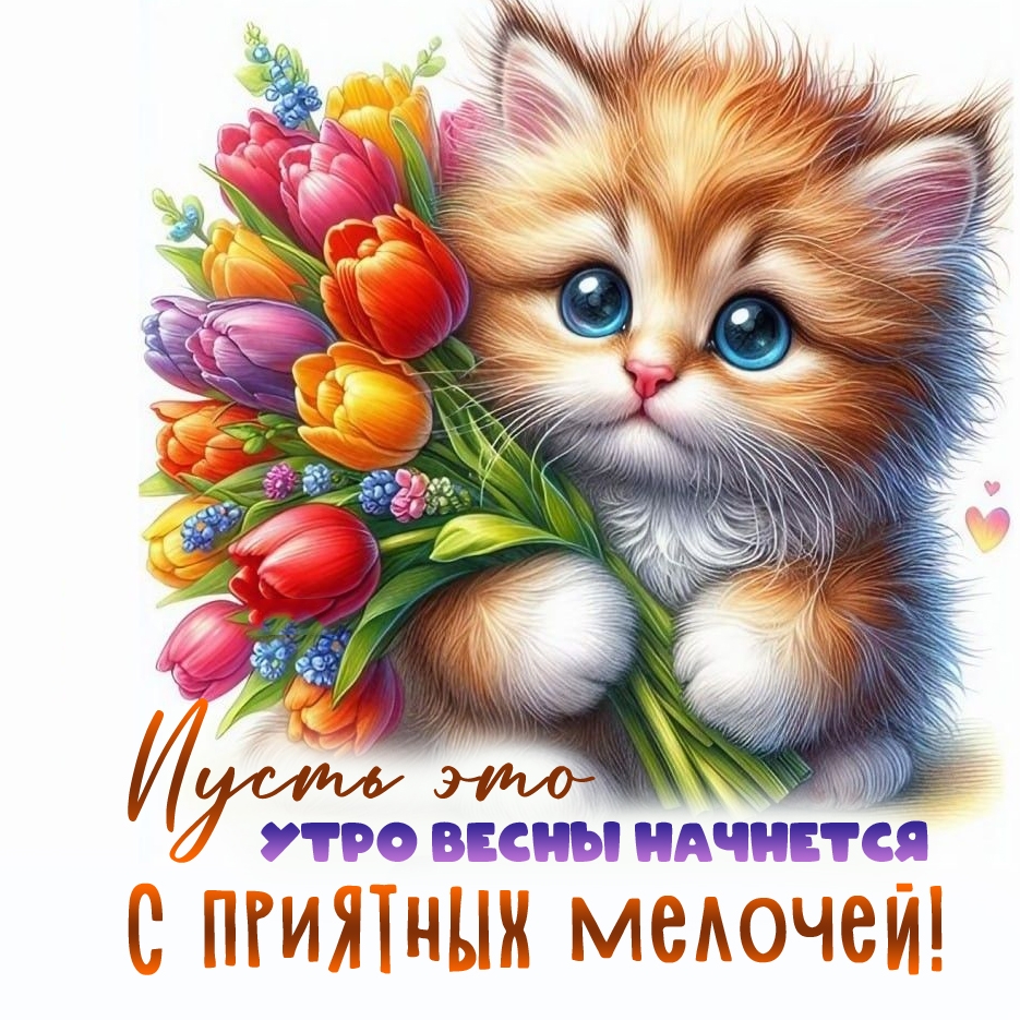 Пусть это утро весны начнется с приятных мелочей!