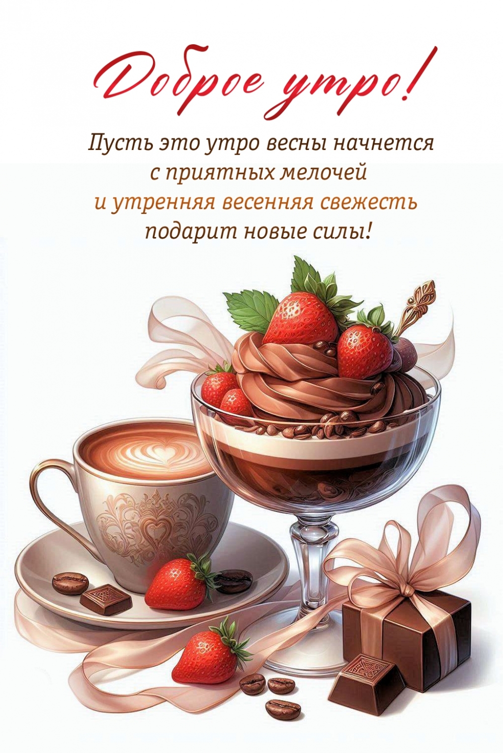 Доброе утро! Пусть это утро весны начнется с приятных мелочей